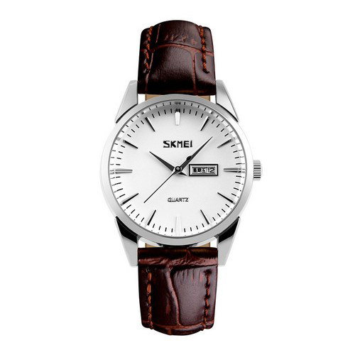 Наручные часы Skmei 9073 Brown-Silver-White