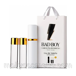 Чоловічі мініпарфуми CAROLINA HERRERA Bad Boy 3х15 мл