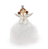 Декоративна новорічна фігурка Принцеса 16см, полистоун, фото 2