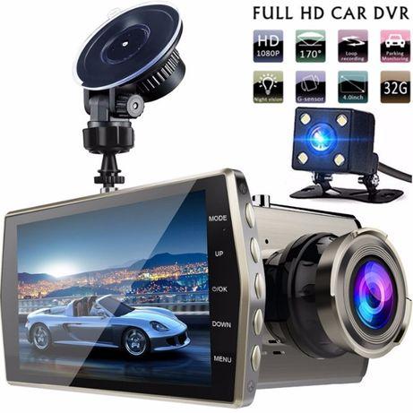 Відеореєстратор на дві камери DVR SD450 1080P HD Driving Recorder видеорегистратор две камеры, фото 1