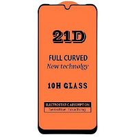 Защитное стекло Fiji 21D Full Glue для Blackview A80 Plus черное 0,3 мм в упаковке