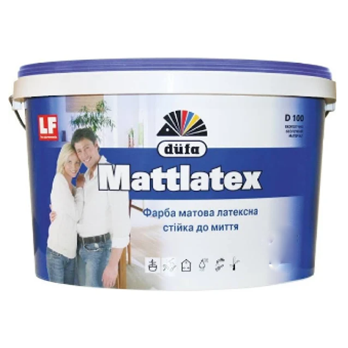 Інтер'єрна фарба Dufa Mattlatex D100 матова 5л