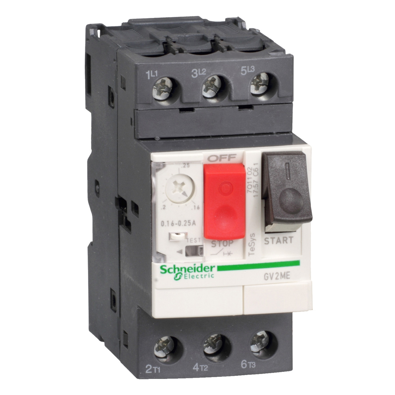 GV2ME04 Автоматичний вимикач Schneider Electric TeSys GV2 з комбінованим розчепленням 0.4-0.63А