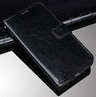 Чехол Fiji Leather для Blackview A80 Plus книжка с визитницей черный