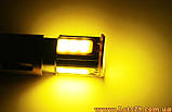Автолампи жовті P21W COB LED BA156 1156 габарити повороти світлодіодні лампи поворотники для авто лампа поворотів лед світлодіодна, фото 4