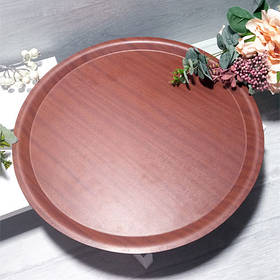 Піднос з ламмінованим покриттям круглий 43 см для офіціантів