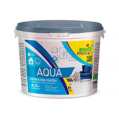 Інтер'єрна фарба Nanofarb Aqua матова 4.2кг