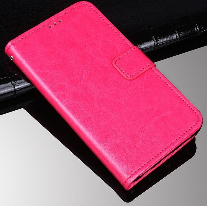 Чехол Fiji Leather для Blackview A60 Plus книжка с визитницей розовый - фото 1 - id-p1444205058