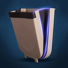 Складаний сміттєвий контейнер навісний на двері Kitchen Wet garbage FLEXIBLE BIN 8 л BF, фото 6