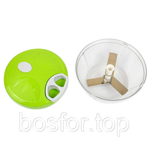 Механічний ручний подрібнювач для овочів і фруктів Easy Spin Cutter з мотузкою BF, фото 1