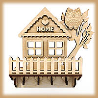 Дерев'яна Настінна Ключниця "Home"