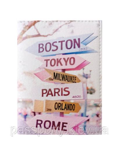 Обкладинка на паспорт з еко шкіри Boston