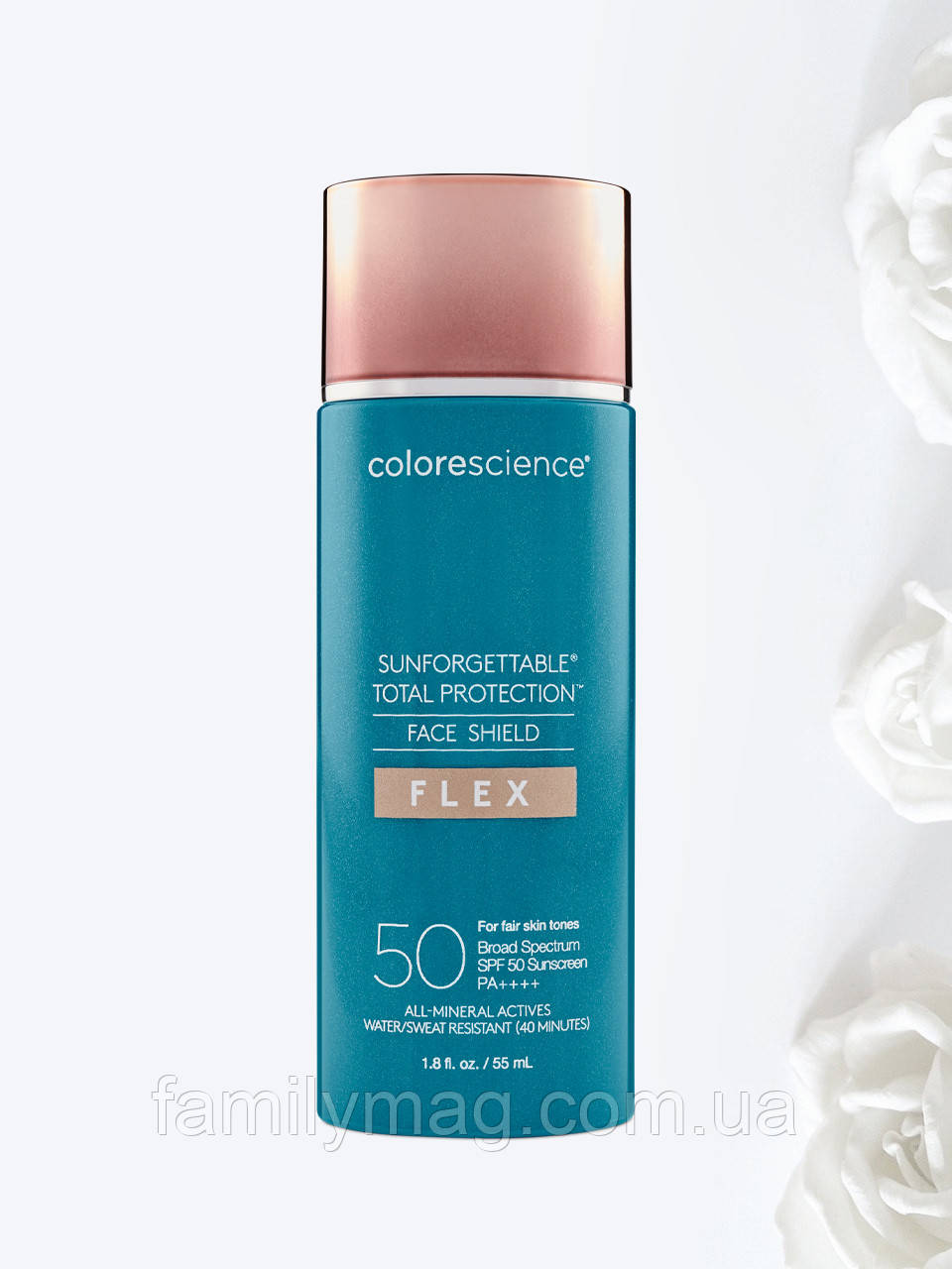 Сонцезахисний крем для обличчя Fair Face Shield Flex SPF 50 Total Protection Sunforgettable Colorescience 55 мл