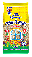 Хлопья «Микс» из смеси 4-х злаков (быстрого приготовления) 0,4кг. Хатинка