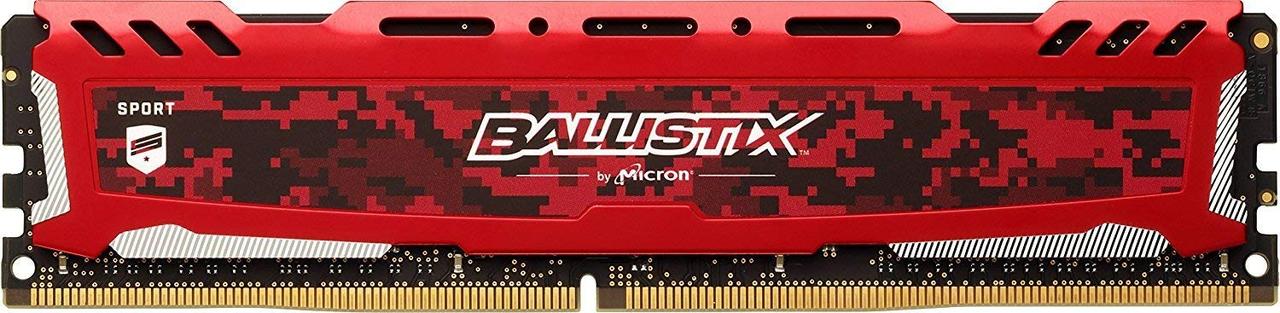 Оперативна пам'ять Crucial Ballistix Sport LT 16GB Kit (2 x 8GB) DDR4 2400 Mhz Lead-Free w/XMP MX 1.2V (BLS8G4D240FSEK.8FBD) 1.2V