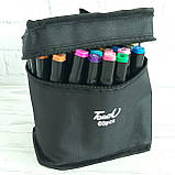 Набір 36 шт скетч маркерів для малювання TOUCH двосторонні маркери фломастери спиртові в сумці, фото 3