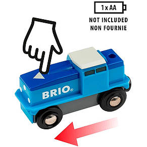 Вантажний локомотив для залізниці Brio на батарейках 33130, фото 5