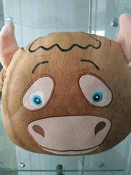 Декоративна подушка Корівка 30х30 см Подушка для дивана Декоративна дитяча подушка Подушка для декору