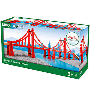 Подвійний підвісний міст для залізниці Brio 33683, фото 1