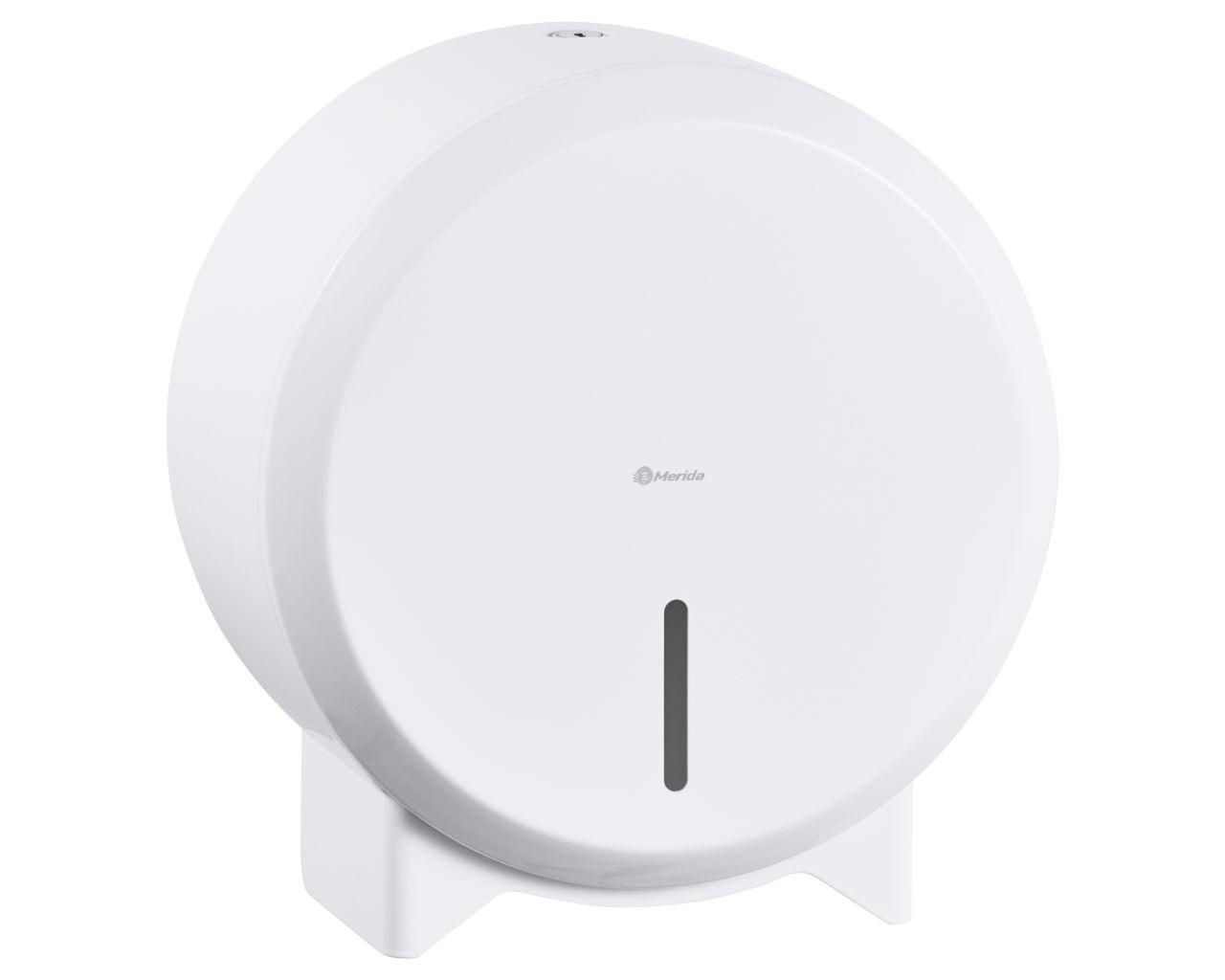 Тримач туалетного паперу джамбо білий металевий Stella Mini BSB201 Merida, фото 1