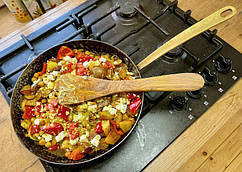 Мідна сковорода з латунною ручкою діаметр 24 см CopperGarden