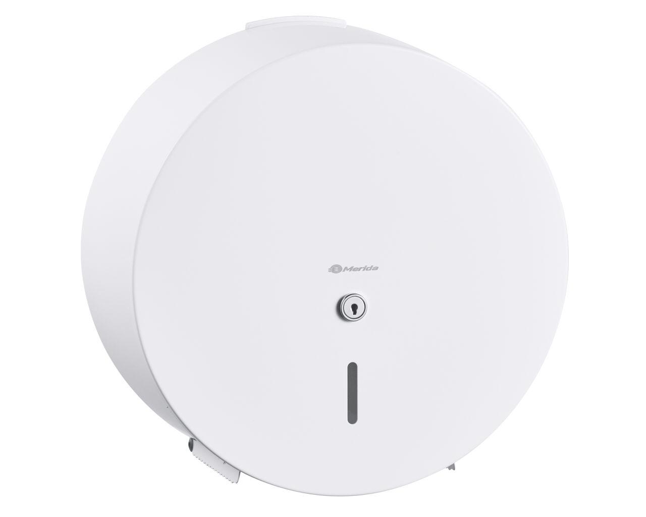 Тримач туалетного паперу джамбо білий металевий Stella Maxi Merida, фото 1