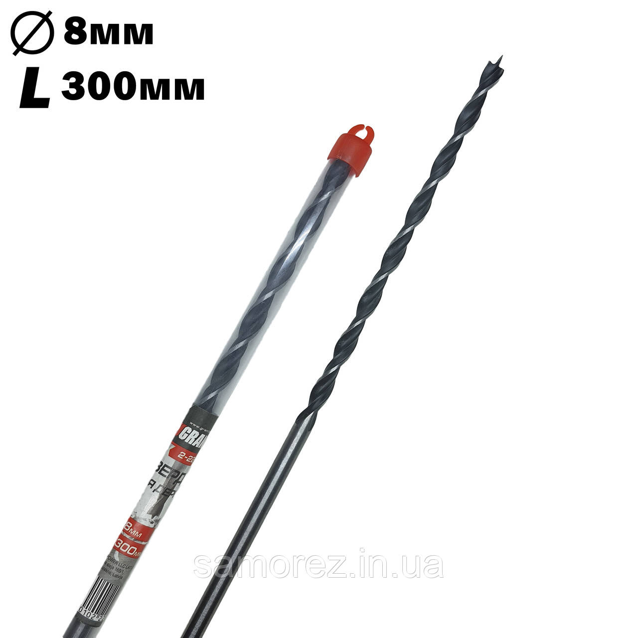 Подовжене свердло для дерева Granite 8х300 мм (1 шт.)