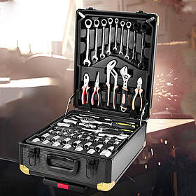 Набір інструментів 183 пр в валізі інструменти та ключі у великому портативному кейсі
