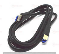 05-10-032. Шнур USB штекер A - штекер BМ, version 3.0, черный, 1,5м