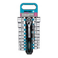 Набір головок з тріскачкою 1/2" Cr-V 20шт (8-32мм)