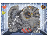 Схема для вишивки бісером c кішкою "Кіт і миша", фото 2