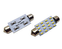 Светодиодная лампа C5W Festoon 16 SMD 3014 12V 41мм Белый