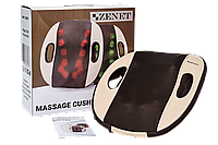 Роликовая массажная подушка для спины ZENET ZET-728