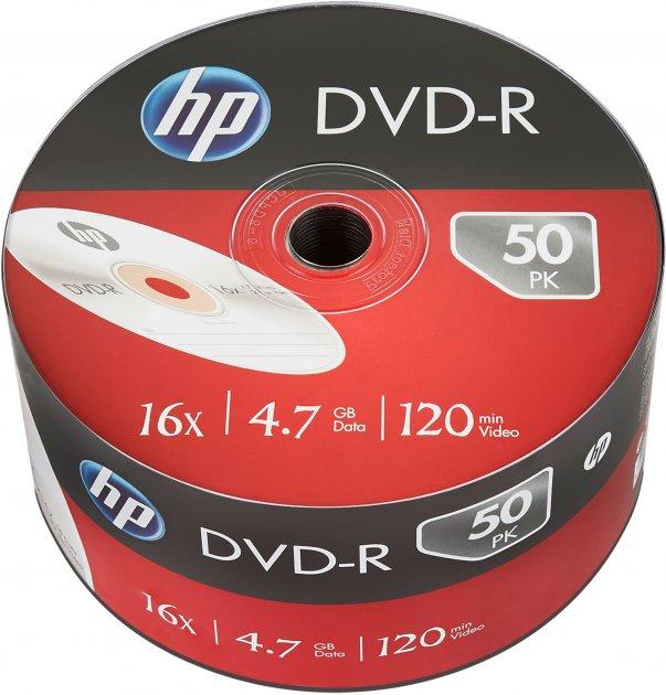 Диск DVD+R HP 4.7Gb 16x bulk 50, фото 1