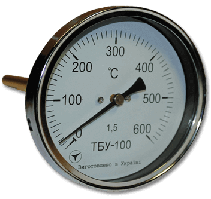 Термометри біметалічні осьові ТБУ-100