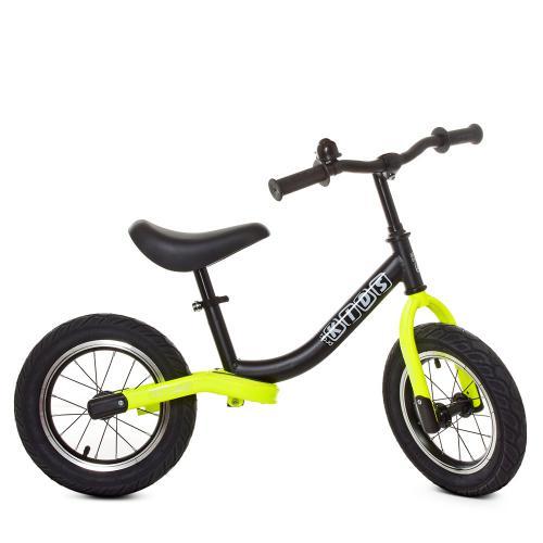 Дитячий біговел PROFI KIDS 12 д. М 5460A-8, чорно-салатового кольору