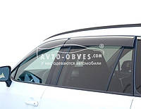 Дефлекторы на окна ветровики Toyota Rav4 2019-... - тип: с хром молдингом