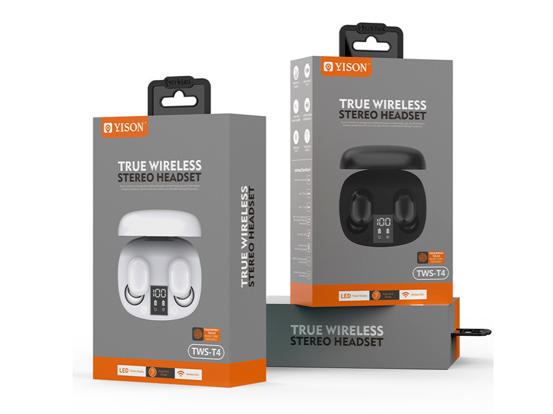 Гарнітура Double з кейсом Bluetooth YSON DOUBLE-TWS-T4 40шт 7738