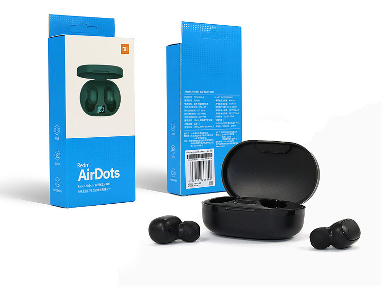 Гарнітура Double з кейсом Bluetooth Redmi AirDots TWSEJ04LS 100шт 9722, фото 1