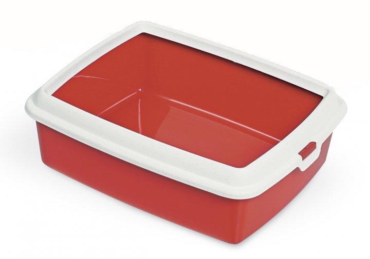 Туалет для котів з рамкою MPS HYDRA MAXI RED 50*40*16,5 см
