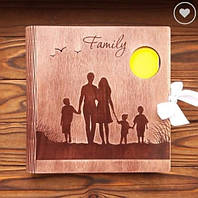 Семейный фотоальбом из дерева! Любые надписи