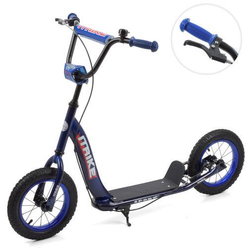 Самокат двоколісний SR 2-043-1-DBL, синього кольору, фото 1