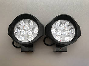 Світлодіодні круглі фари дальнього світла 10 - 60 V 2 шт