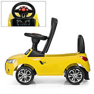 Дитяча каталка-толокар M 3147A-6, жовтого кольору, фото 3