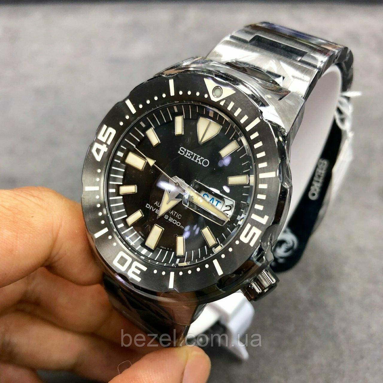 Мужские Часы Seiko SRPD29 MONSTER Prospex Automatic Black — Купить Недорого  на  (1444300870)