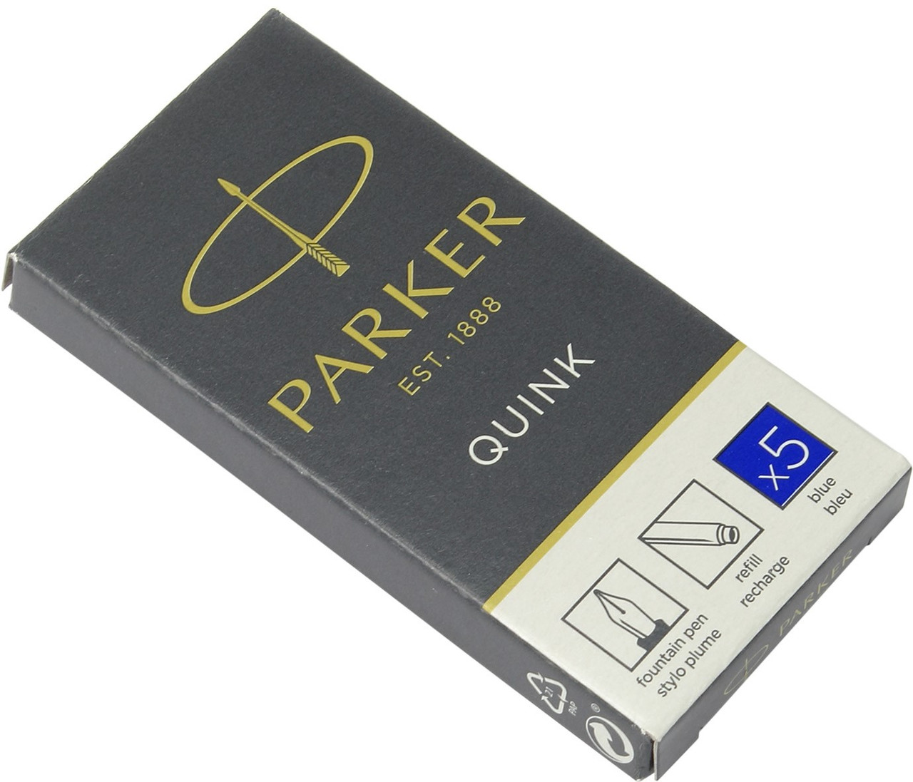Набір картриджів "Parker Quink" №11410BLU (5шт) син., фото 1