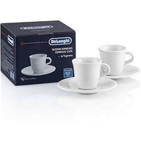 Набор чашек с блюдцем DeLonghi DLSC 308 Espresso (2 шт.)