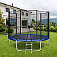 Батут SkyJump 6 фт 183 см з захисною сіткою. Батут садовий спортивний для дітей та дорослих (NEOS), фото 2