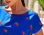 Сукня жіноча літній великий розмір 1499 (48-50, 52-54, 56-58, 60-62) (кольори: м'ята, синій) СП, фото 5
