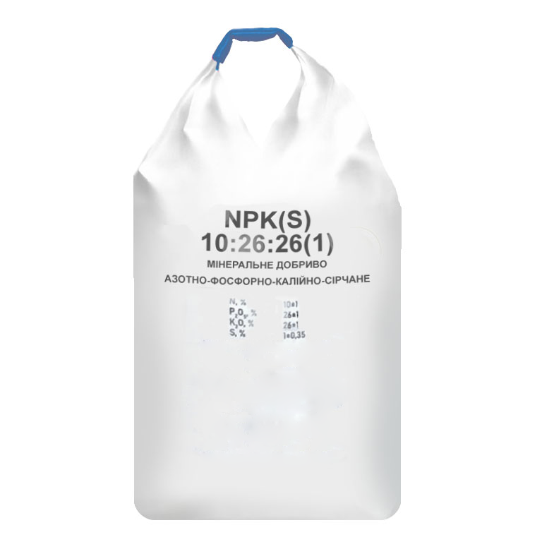 Диаммофос NPKS 10-26-26+1,5 Латвия биг-бег 1000 кг (ID#1444348458 ...
